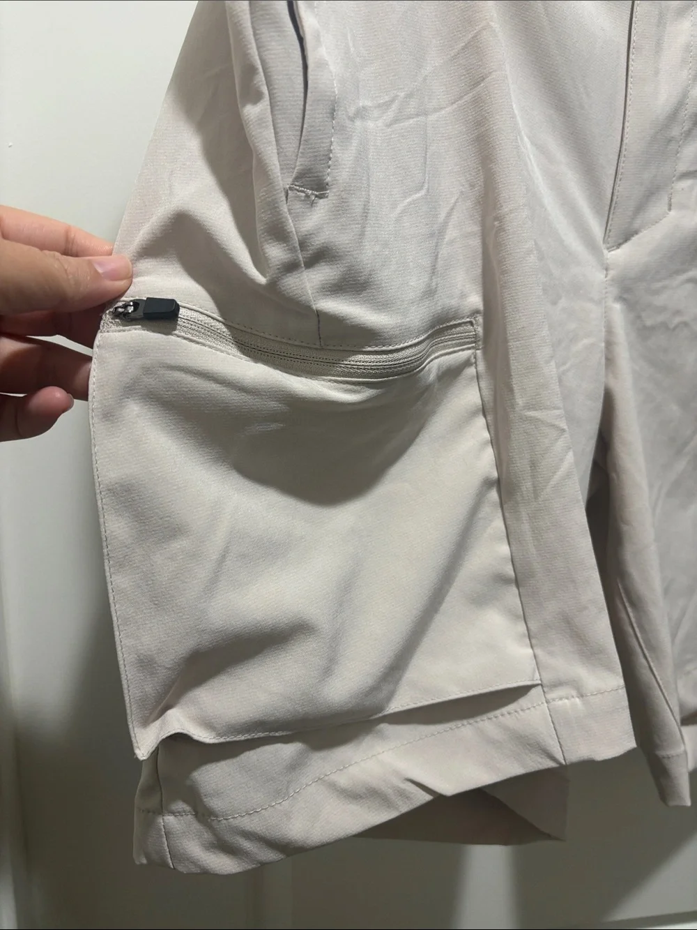 Khaki Cargo Golf Shorts